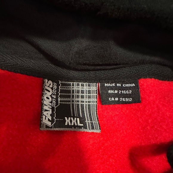 Vintage 90s Sz: XXL Famous Stars & Stripes Graphic Logo Full Zip Hoodie. - Picture 6 of 11